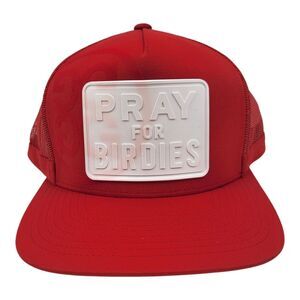 G/FORE Golf Pray for Birdies Hat Cap Trucker Preppy Brand New Red White